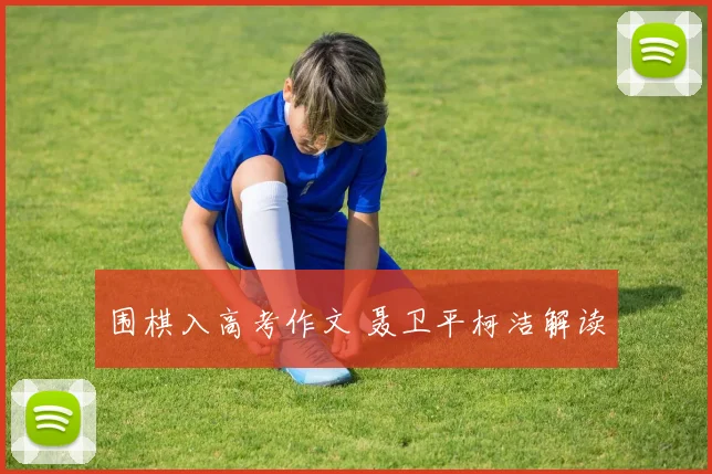 围棋入高考作文 聂卫平柯洁解读